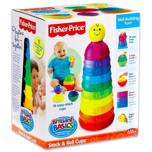 Fisher-Price fejlesztõ játék színes csészepiramis W4472