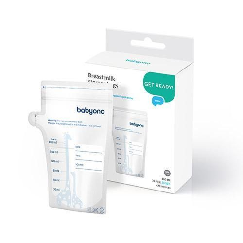 BabyOno anyatejtároló tasak - eldobható 30db 180ml 1084