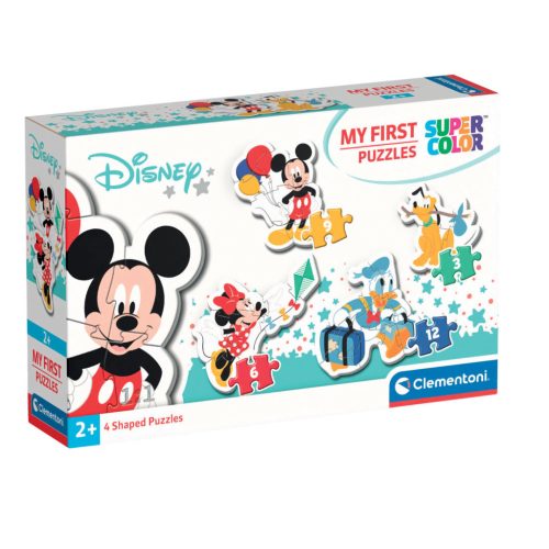 Puzzle, Disney, Mickey és barátai, 3, 6, 9, 12 db-os, 27x21 cm dob.