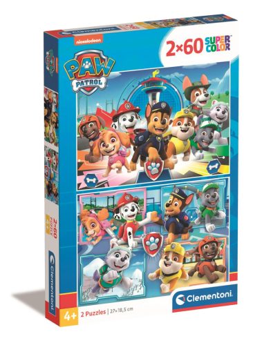 Puzzle, Paw Patrol, Mancs õrjárat, 2x60 db-os, 19x29 cm dob.