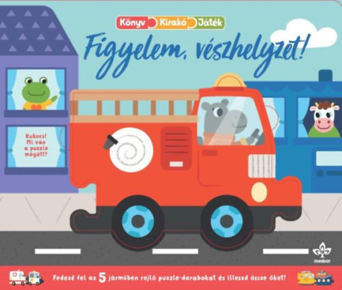 Figyelem, vészhelyzet! - Könyv, kirakó, játék, Kemény lapozós